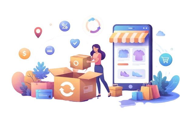 Women entrepreneurs using Sukanya's marketplace